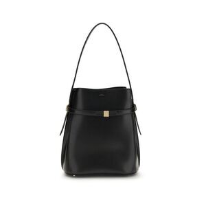 Toteme Women Belted Leather Bucket Bag